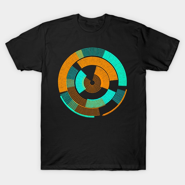 Geometric abstract circle galaxy T-Shirt by carolsalazar